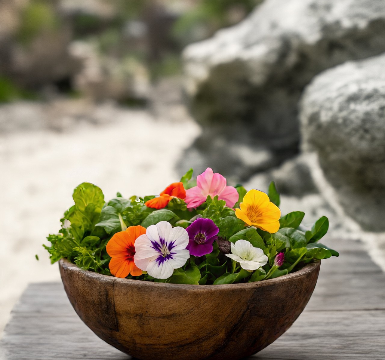 Edible Flower Salads